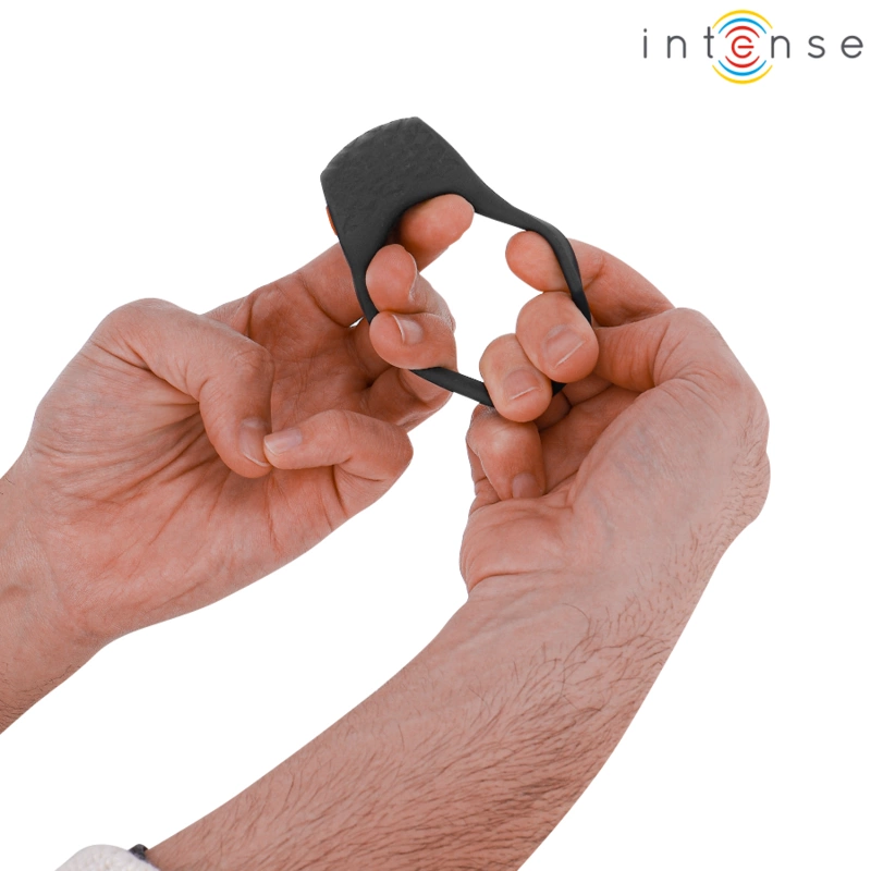 INTENSE Clover Black Vibrating Ring with Remote, 10 Modes, Rechargeable