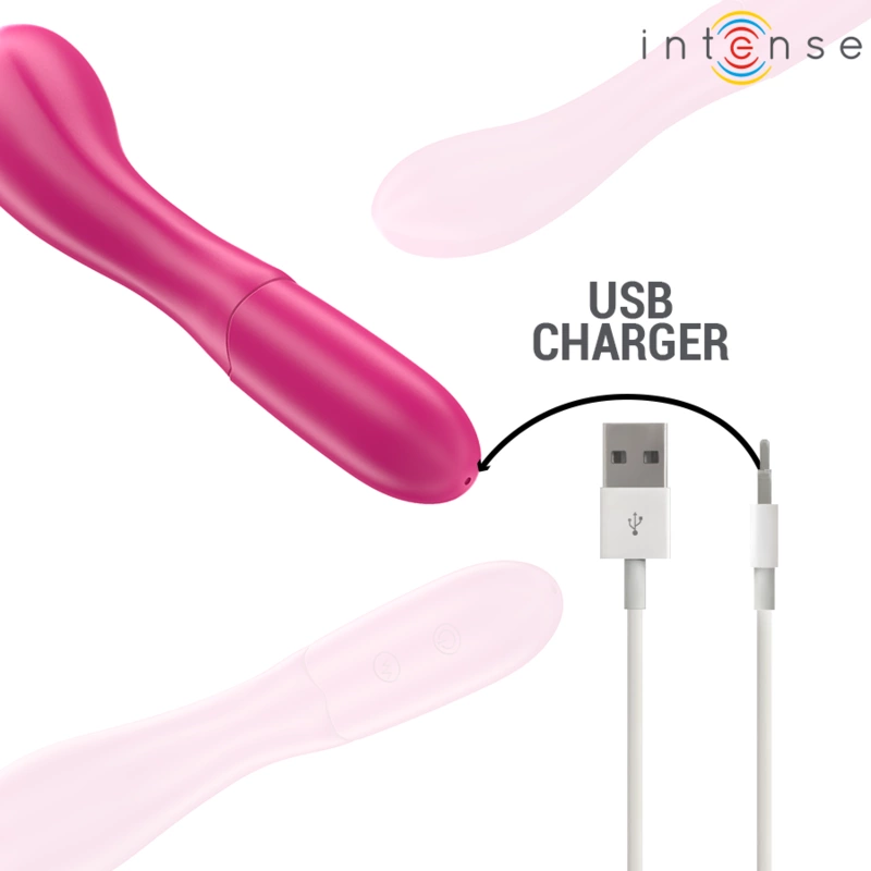 Intense Lisette Flexible Silicone System 19cm 10 Modes Pink