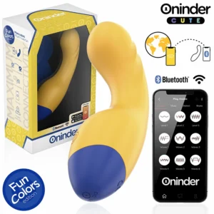 ONINDER CUTE Love Buddy App-Controlled Vibrator Yellow 14cm Waterproof