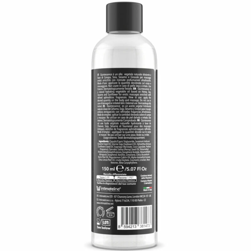 Intimateline Luxuria Massage Oil Vanilla Exotic 150ml - Nourishing Formula