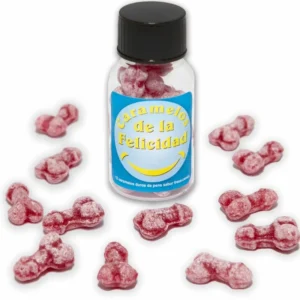 Diablo Picante Strawberry & Cherry Fun-Shaped Candy Jar 12 pcs