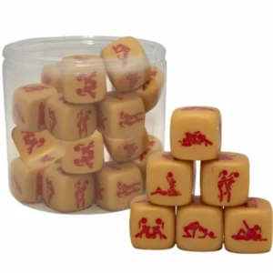 Diablo Picante Woman Pride Golden Dice - Creative Couples Game Accessory