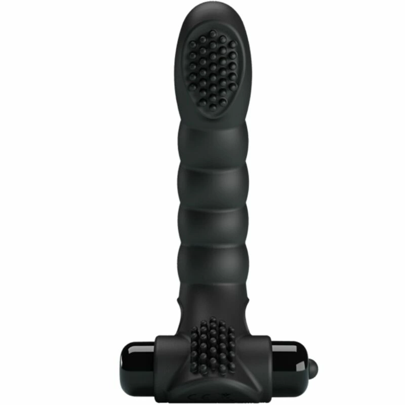 Pretty Love Alexander Black Finger Device 10 Modes Silicone Compact
