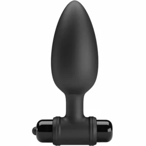Pretty Love BI-040107 Intimate Silicone Plug 10-Mode Black Medium