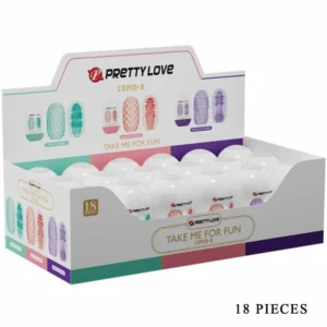 Pretty Love Cupid X 18 Intimate Sleeve Set - 3 Textures, 3 Colors, TPR