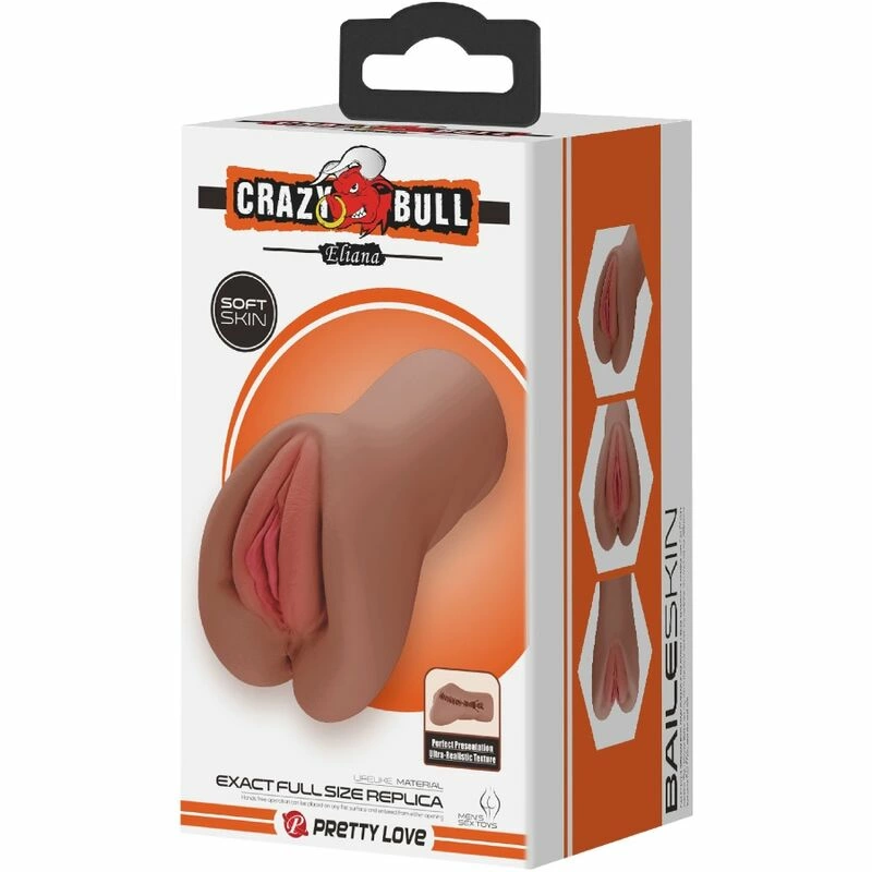 CRAZY BULL Eliana BM-009235N-1A Intymus dvigubo įėjimo mulato modelis TPR