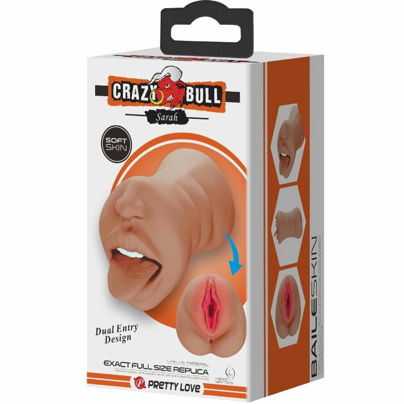 „Crazy Bull Sarah“ dviejų kanalų intymioji mašina TPR Flesh BM-009240N-1
