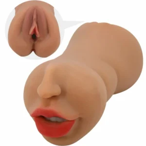 CRAZY BULL Zoey Dual-Entry Intimate Machine Flesh TPR, Double Channel