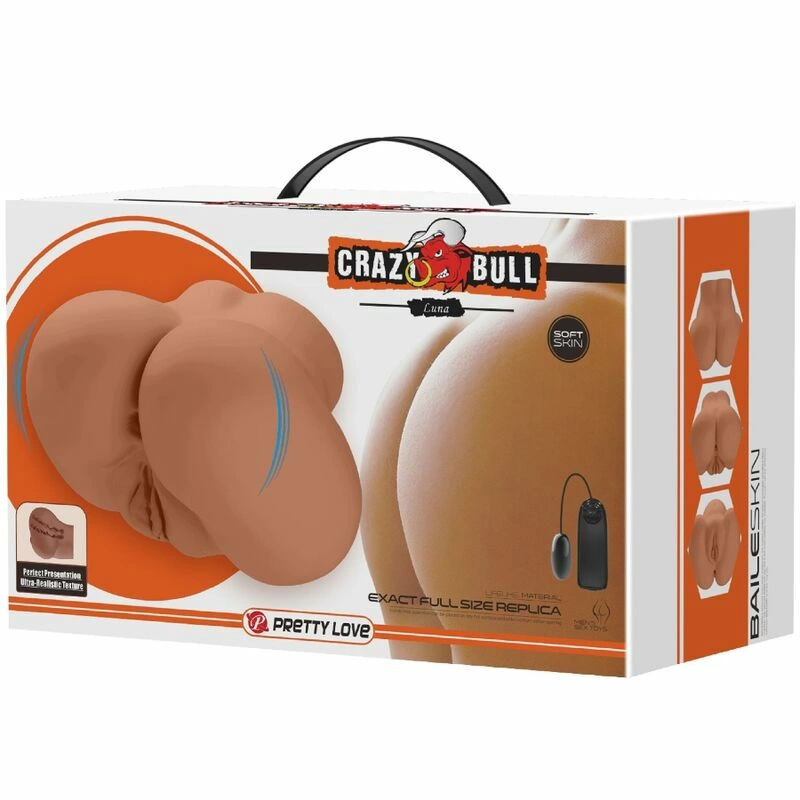CRAZY BULL Luna BM-009244Z-1 Dual Channel Vibrating Intimate Device Flesh
