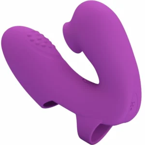 Pretty Love Athena Rechargeable Finger Device, 7 Modes, Purple Silicone