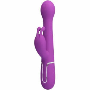 Pretty Love Dejon 3-in-1 Multifunction Rabbit Vibrator Purple Silicone