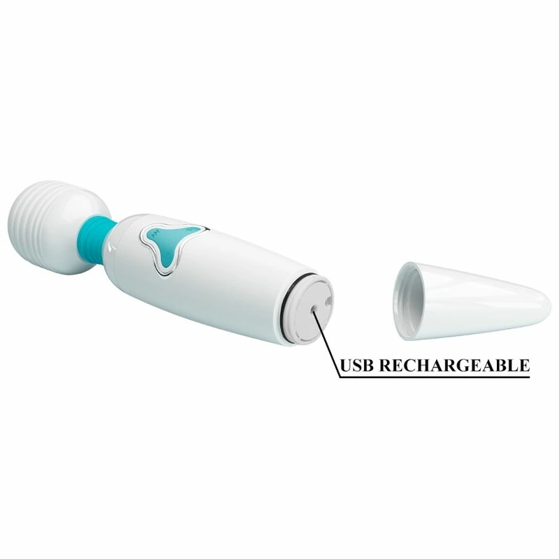 Pretty Love Cloud Wand Intimate Massager 7 režimai baltas USB įkraunamas