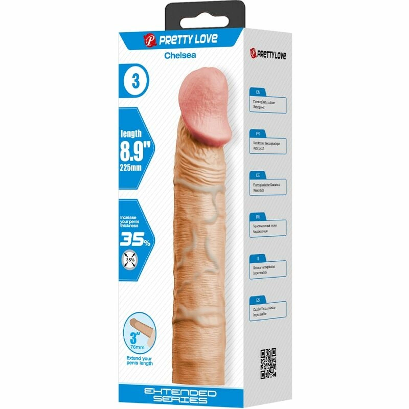 Pretty Love Chelsea Extension Sleeve 7.6 cm Skin-Tone TPR Enhancer