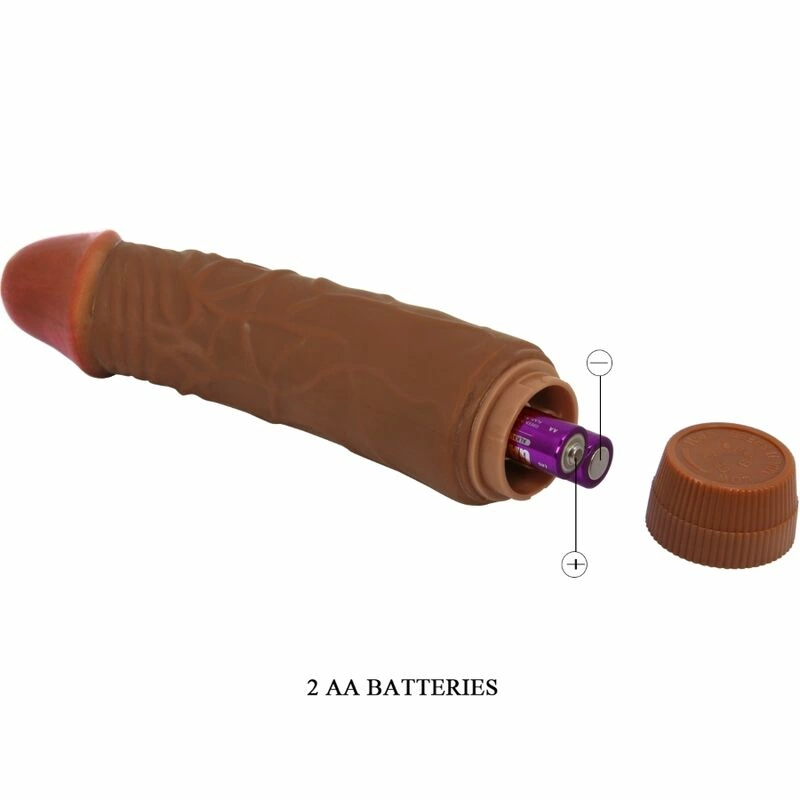 Baile Jeff Vibrating Intimate Device 19.5 cm, Mulatto, TPR Material