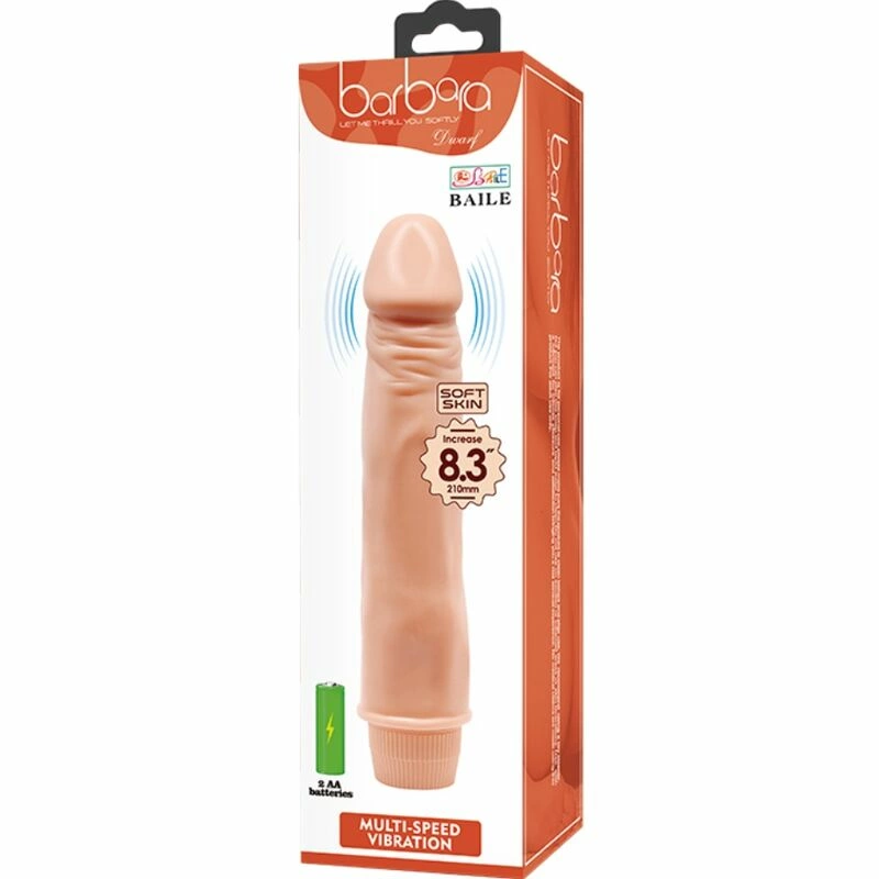 Baile BW-001050R Intimate Vibrating Model 21 cm, Flesh Tone, TPR