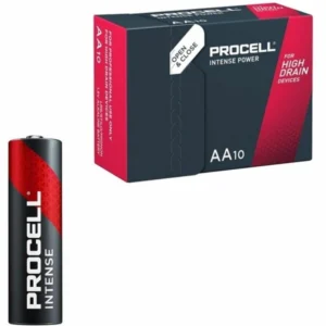 Procell Intense Power LR6 AA 1.5V Alkaline Batteries Box of 10 - High Performance