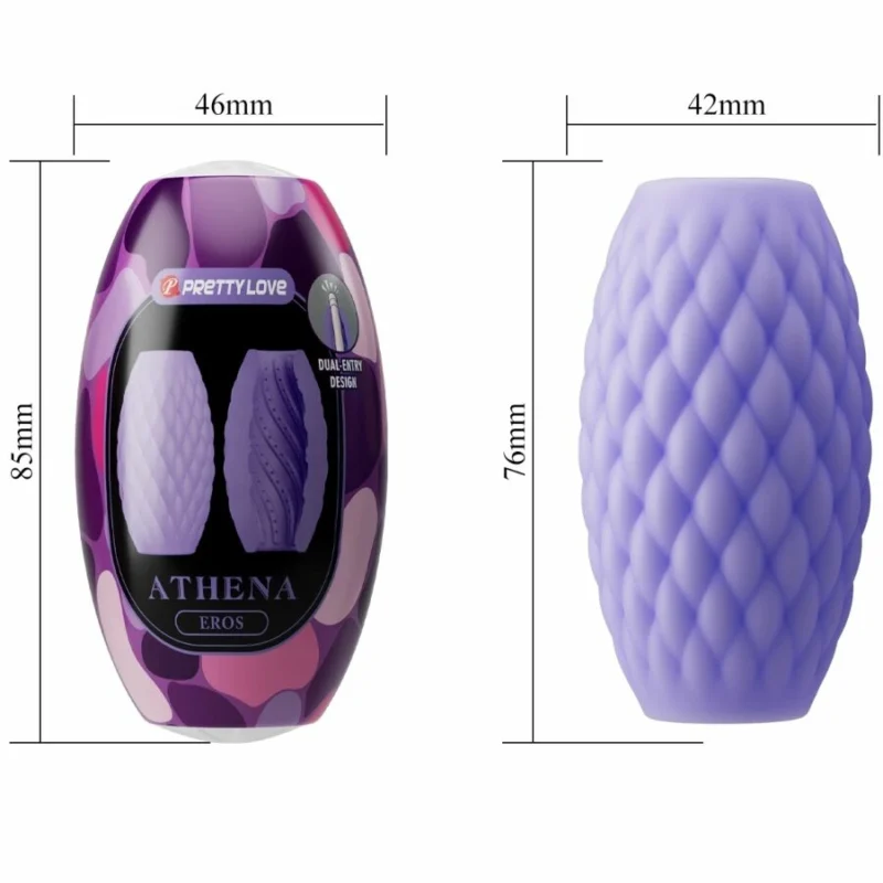 Pretty Love Athena Eros Intimate Silicone Device Purple Waterproof