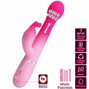 Pretty Love Dejon 3-in-1 Intimate Machine, Pink, Dual Motor, USB