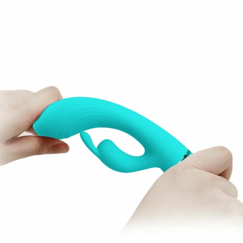 Pretty Love Scocco Intimate Vibrator Rabbit Turquoise Silicone