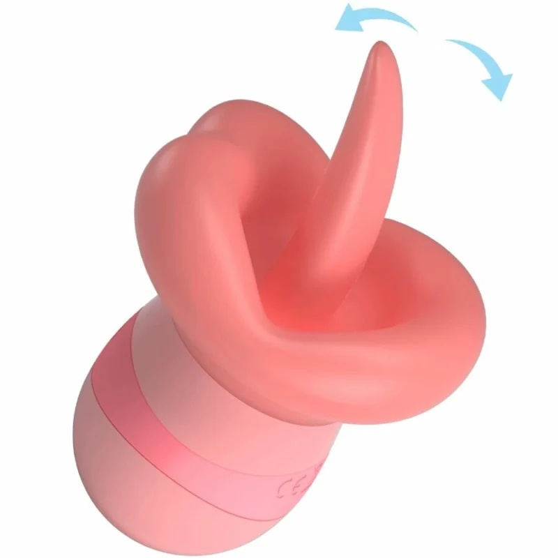 Pretty Love Kylee Tongue-Style Clitoral Stimulator 10 Modes Nude Pink