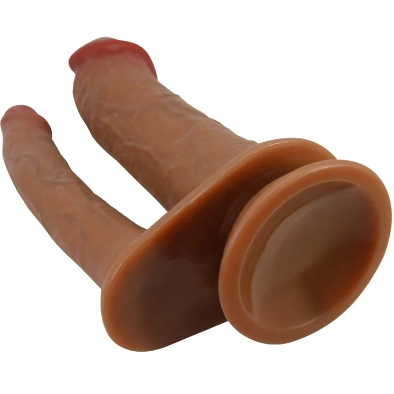 Pretty Love Goran Anatomical Double-Shaped TPR Model, Natural Mulato