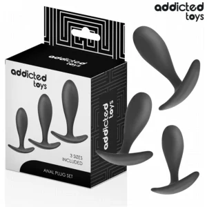 Addicted Toys Silicone Set - 3-Piece Progressive Anal Plug Kit Model 2