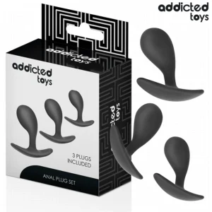 Addicted Toys Silicone Intimate Plug Set Model 3 - 3 Sizes, Hypoallergenic