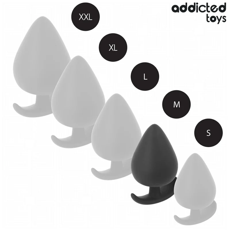 Addicted Toys Silikoninis analinis kištukas M 6,6 cm – Ergonomiškas medicininės klasės modelis