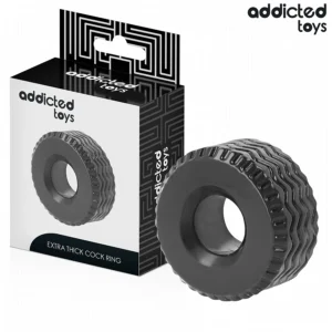 Addicted Toys Ypač storas 58 mm efektyvus žiedas – lanksti atraminė juosta