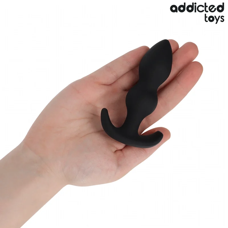 Addicted Toys Silikoninis analinis kištukas S 10,3 cm – rutulio formos, medicininės klasės