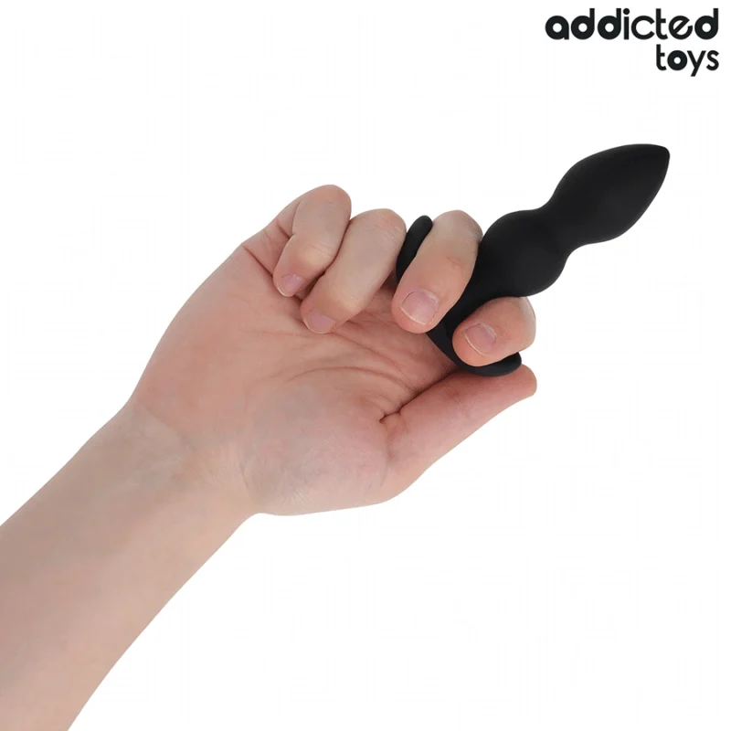 Addicted Toys Silikoninis analinis kištukas S 10,3 cm – rutulio formos, medicininės klasės
