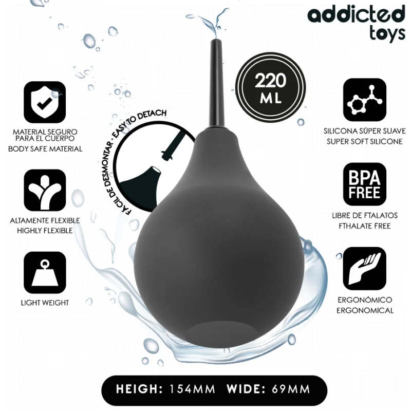 Addicted Toys Travel Hygiene Cleaner L 220 ml – didelės talpos nešiojama sistema