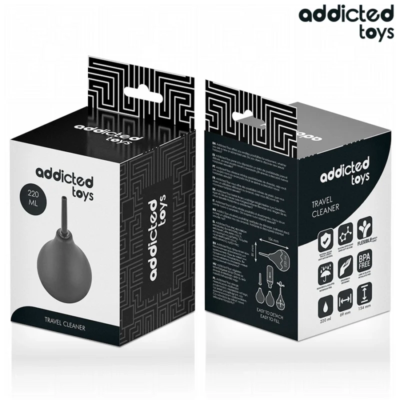 Addicted Toys Travel Hygiene Cleaner L 220 ml – didelės talpos nešiojama sistema