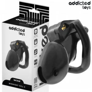 Addicted Toys Locked Midnight Cell Chastity System S 4.8 cm Black