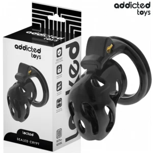 Addicted Toys Locked Sealed Crypt Anatomic Chastity Device 8cm Black