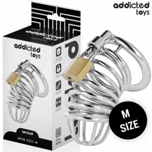 Addicted Toys Užrakinta geležies elementų metalinė skaistumo sistema M dydis