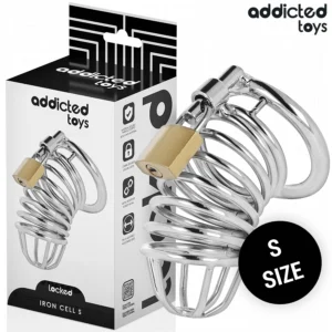 Addicted Toys Rakintas geležinių elementų metalinis narvas, S dydis 4 cm – saugi sistema