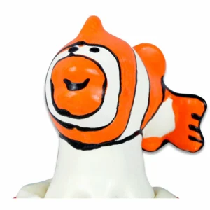 Condomerie Handpainted Decorative Latex Cover Fish Orange Art Edition