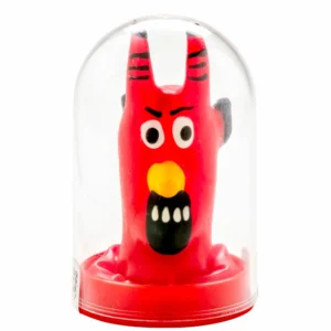 CONDOMERIE Red Devil Hand-Painted Decorative Latex Model, Art Edition