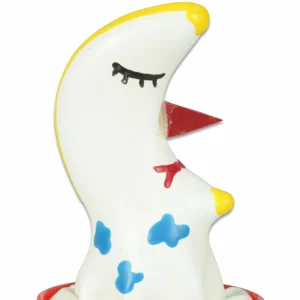 Condomerie Hand-Painted Decorative Condom Moon Design, Unique Art Piece