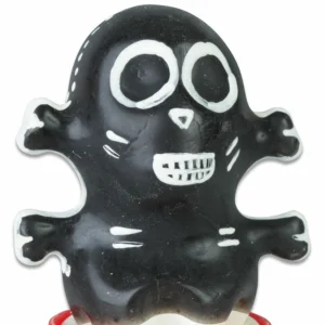 Condomerie Hand-Painted Decorative Condom Skull Black Model 1