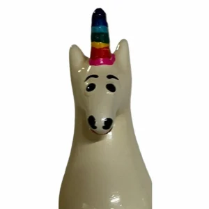 CONDOMERIE Unicorn Rainbow Hand-Painted Decorative Latex Model, Multicolor