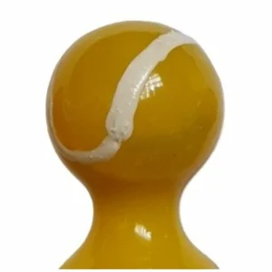 Condomerie Hand-Painted Decorative Condom Tennis Ball Motif Yellow