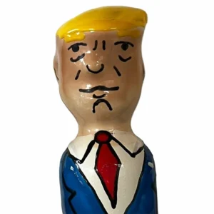 CONDOMERIE Hand-Painted Decorative Condom Grumpy Trump Design