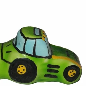 CONDOMERIE Hand-Painted Decorative Condom Tractor Green XL, Artistic Gift