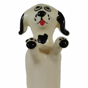 Condomerie Hand-Painted Decorative Latex XL - Happy White Dog Motif