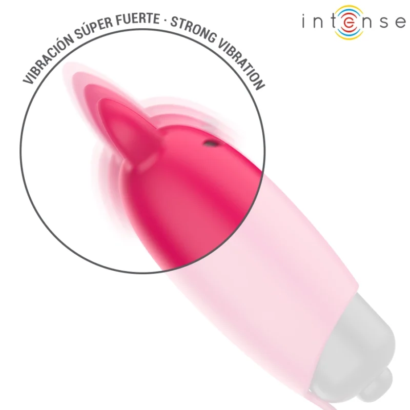 INTENSE Scarlet Red Mini vibruojanti kulka – kompaktiška, atspari vandeniui 9,3 cm