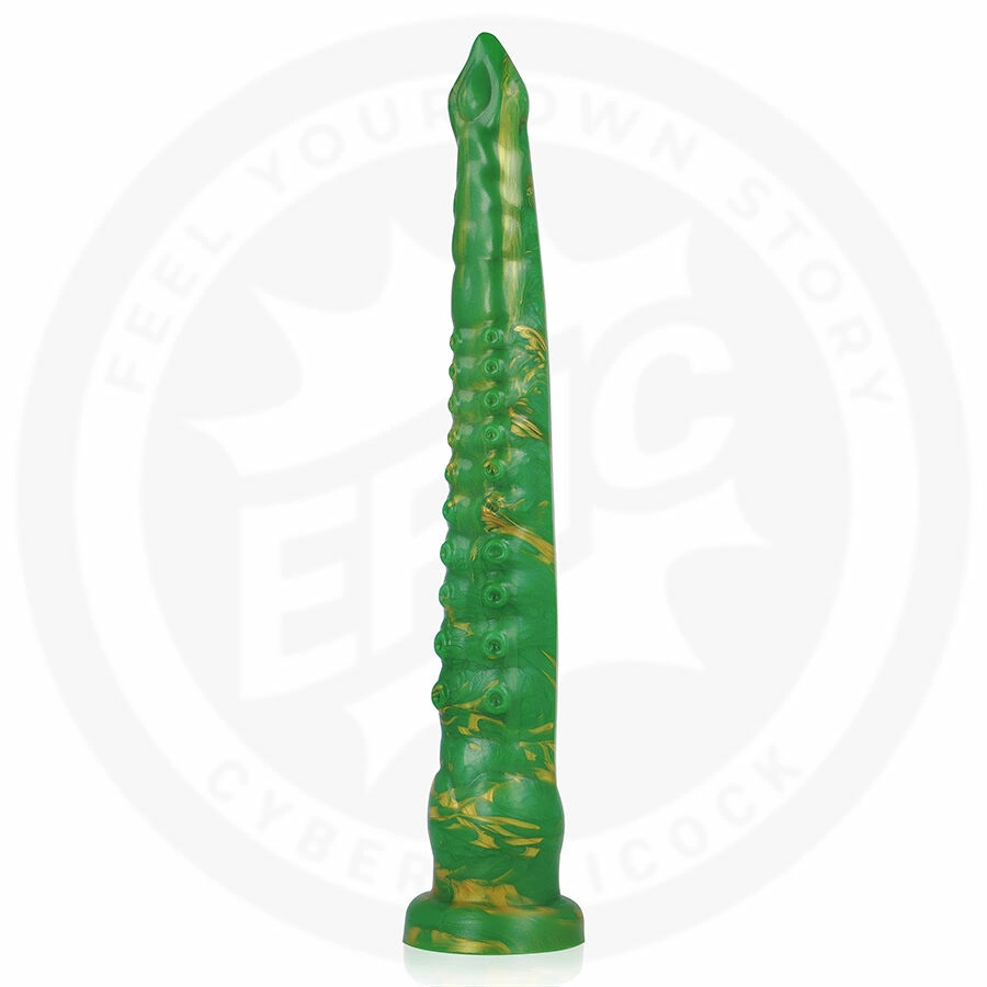 EPIC Hylos Green Flash Silicone Intimate Device 29.5cm Ergonomic Design