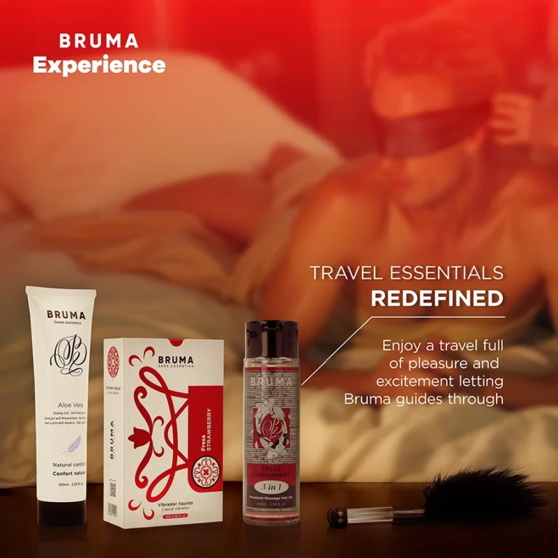 BRUMA Xperience Sweet Strawberry Sensation Set with Ultra Slip Gel