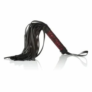 CalExotics Scandal Red & Black Designer Intimate Flogger 37.5cm